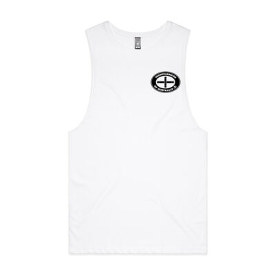 Mens Eureka Black Print Singlet Thumbnail