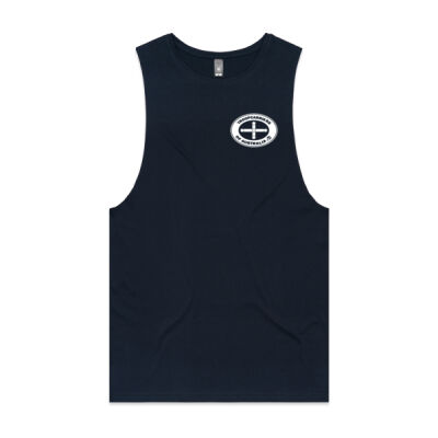Mens Eureka White Print Singlet Thumbnail